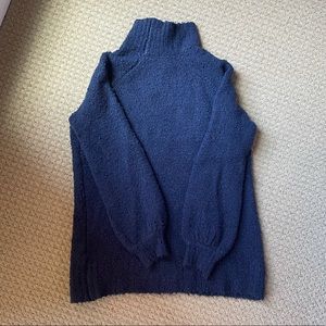 Navy Aerie Turtleneck Tunic Sweater